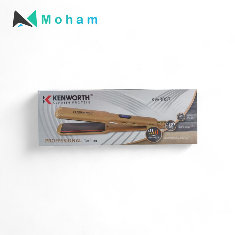 KENWORTH KW3087 Professional Keratin Flat Iron