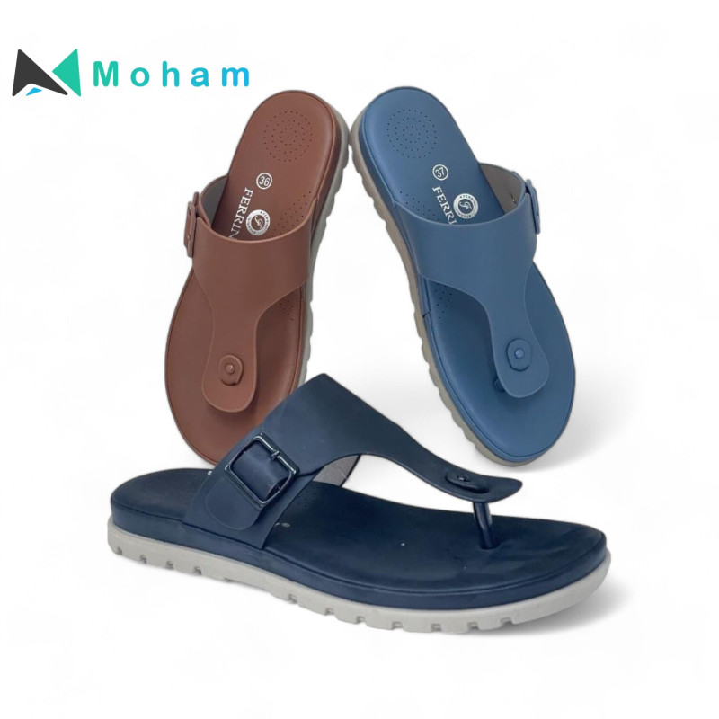 FERRINI Men's Premium Leather Sandals