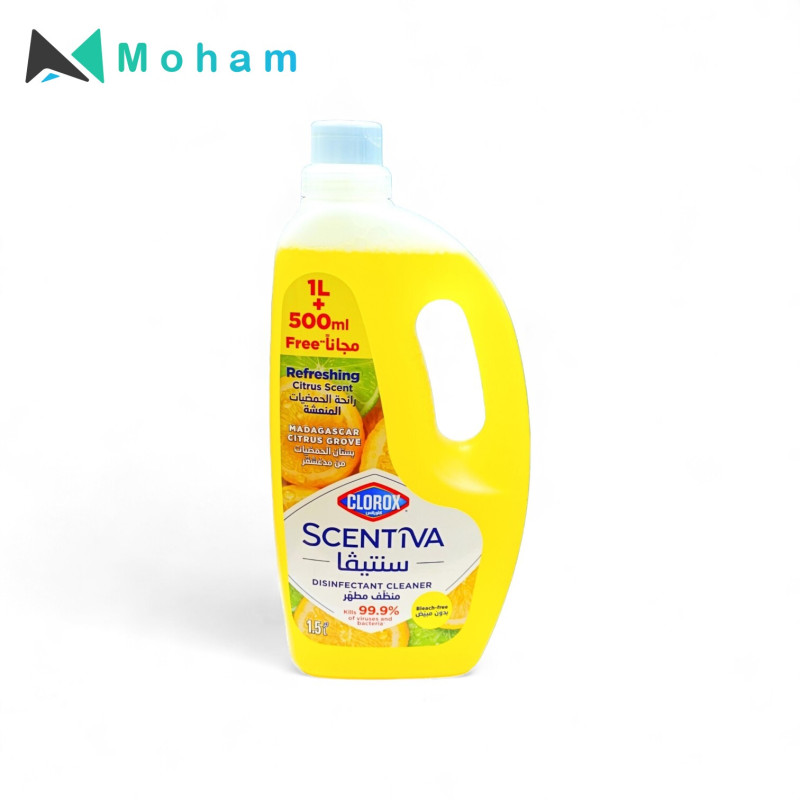 CLOROX SCENTIVA CITRUS DISINFECTANT CLEANER 1.5LTR