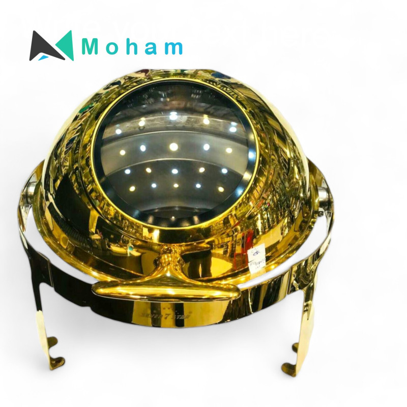 Golden Round Chafing Dish