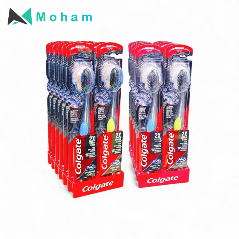 COLGATE TOOTH BRUSH 360 CHARCOAL SIYAH